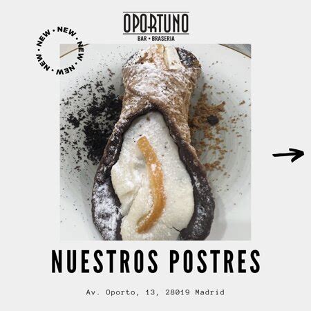 restaurante oportuno menú|Restaurante Oportuno, Avenida Oporto, 13, Madrid (2024)